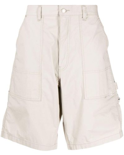 Izzue Logo-patch Cargo Shorts - White