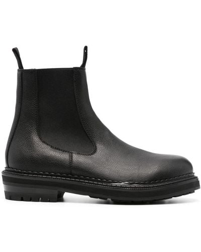 Buttero Cargo Leather Chelsea Boots - Black
