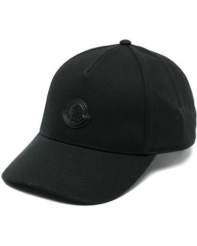 Moncler Logo-patch Cotton Baseball Cap - Black