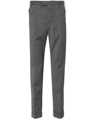 PT Torino Tapered-leg tailored trousers - Grau