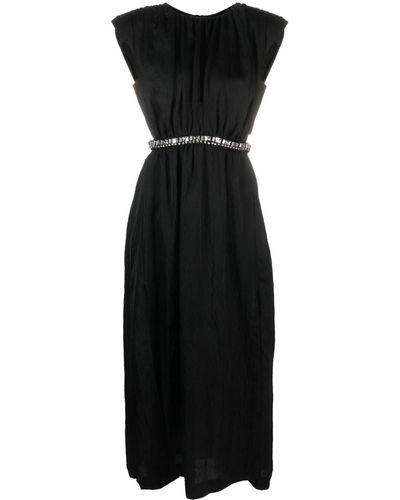 Sandro Vestido midi Lisa - Negro