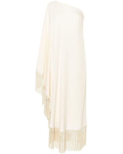 ‎Taller Marmo Arno Fringed Long Dress - White
