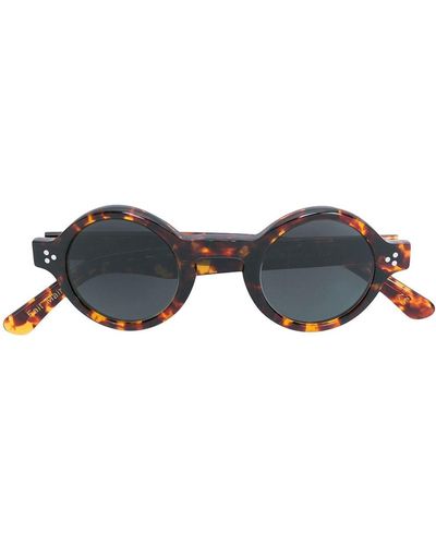 Lesca Burt 424 Sunglasses - Brown