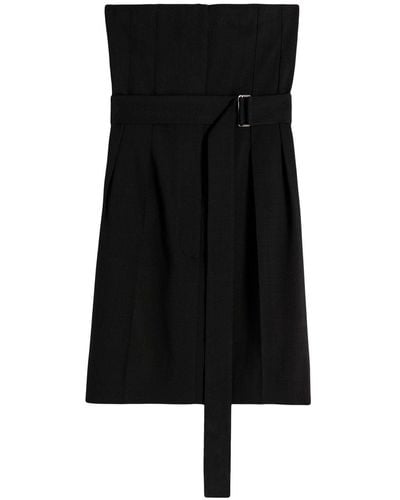Victoria Beckham Strapless Midi Dress - Black