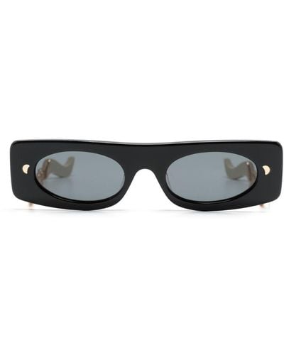 Nanushka Gafas de sol Gabri con montura rectangular - Negro