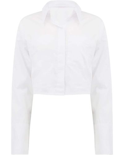 Citizens of Humanity Bea Cropped Blouse - Wit