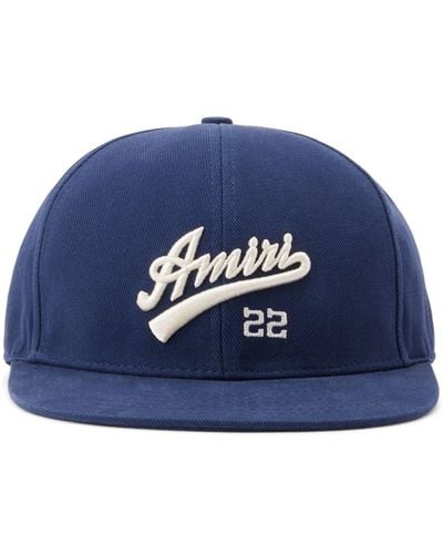 Amiri X Moncler 22 casquette en coton - Bleu