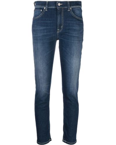 Dondup Schmale Cropped-Jeans - Blau