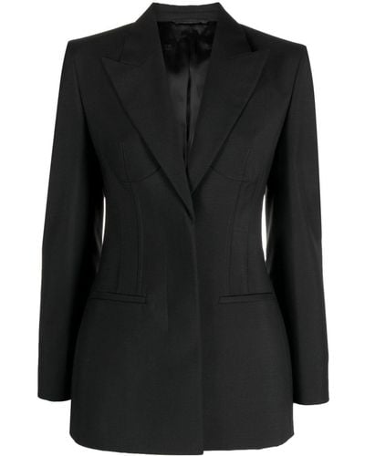 Givenchy Concealed Single-breasted Blazer - Black