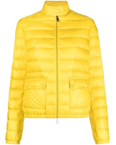 Moncler Lans Short Down Jacket - Yellow