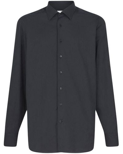 Etro Long-sleeved Cotton Shirt - Blue