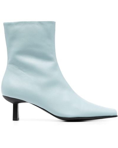 Senso Orly Heeled Leather Boots - Blue