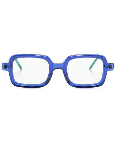 Kuboraum P2 Brille mit eckigem Gestell - Blau