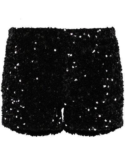 Styland Sequined Minishorts - Black