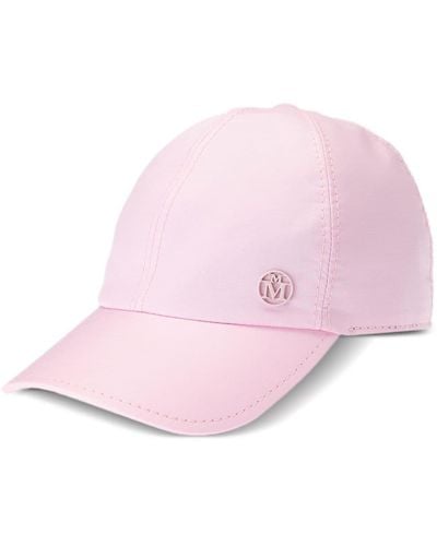 Maison Michel Tiger Cotton Cap - Pink