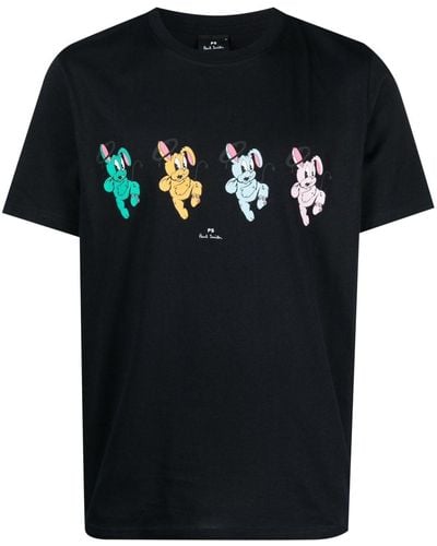 PS by Paul Smith T-shirt x Bunny Repeat - Nero