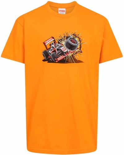Supreme Crash Tシャツ - オレンジ