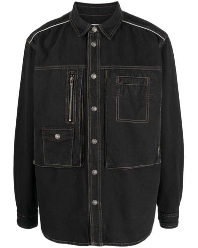 Isabel Marant Multiple-pockets Shirt Jacket - Black