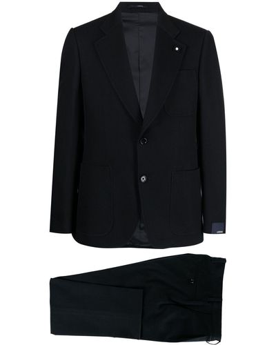 Lardini Single-breasted Suit - Black