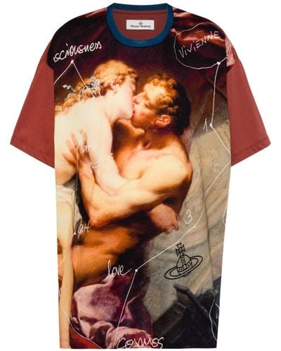 Vivienne Westwood T-shirt Kiss - Arancione