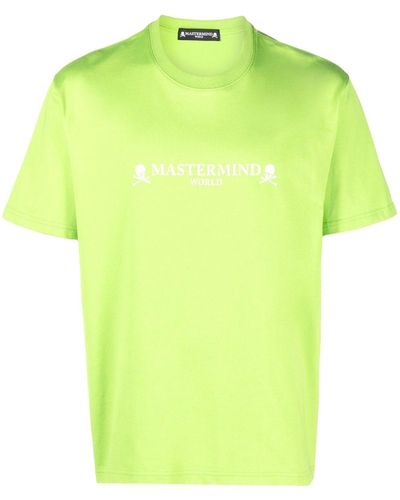 MASTERMIND WORLD Skull-print Cotton T-shirt - Green