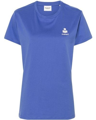 Isabel Marant Aby T-Shirt aus Bio-Baumwolle - Blau