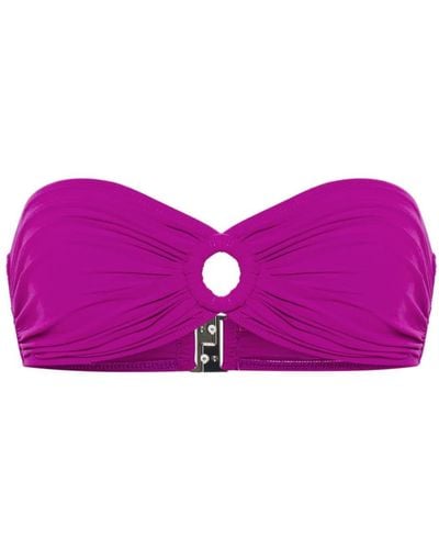 Isabel Marant Prades Ring-bound Bikini Top - Purple
