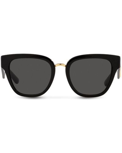 Dolce & Gabbana Gafas de sol con montura redonda - Negro