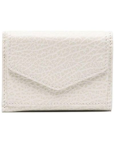 Maison Margiela Four-stitch Leather Bi-fold Wallet - White