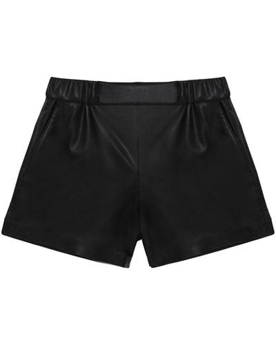 Anine Bing Koa Leren Shorts - Zwart