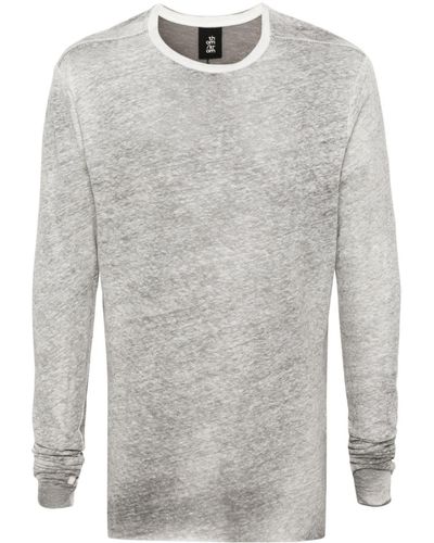 Thom Krom Long-sleeve Mélange T-shirt - Grey