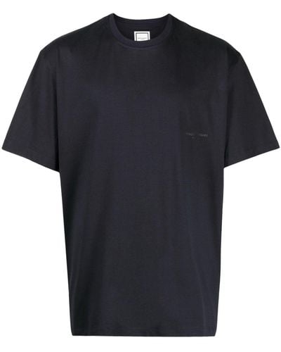 WOOYOUNGMI T-shirt Met Logopatch - Zwart