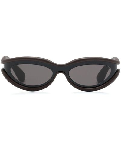 Bottega Veneta Hem cat-eye frame sunglasses - Marrón