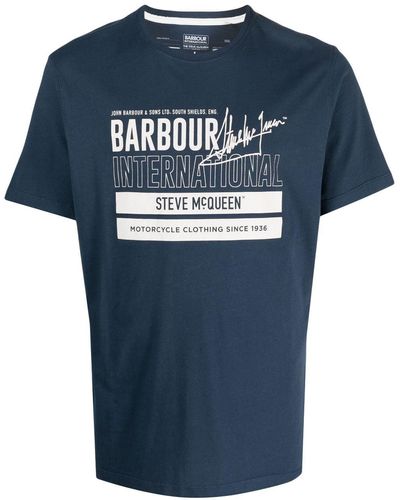 Barbour グラフィック Tシャツ - ブルー