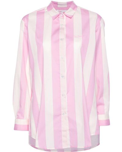 Mc2 Saint Barth Brigitte striped shirt - Pink