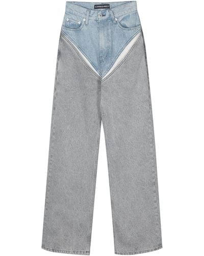 Y. Project Jeans con dettaglio cut-out - Blu