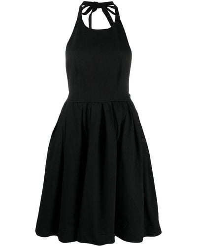 Prada Midi-jurk Met Halternek - Zwart