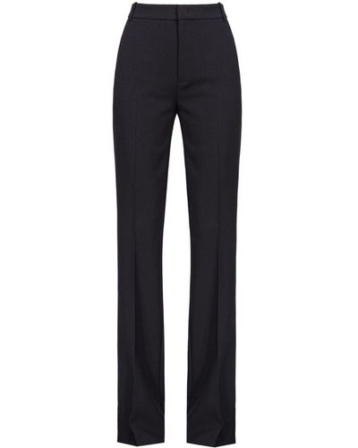 Pinko High-rise Crepe Trousers - Blue