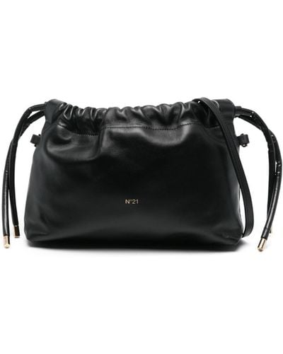 N°21 Eva Leather Crossbody Bag - Black
