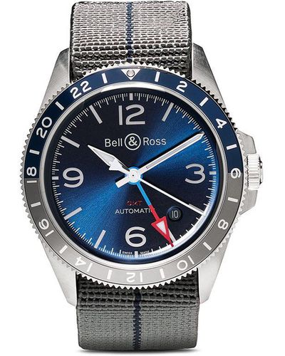 Bell & Ross Br V2-93 Gmt 41mm 腕時計 - ブルー