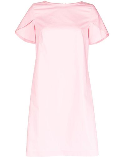 Paule Ka Folded-sleeve Shift Dress - Pink