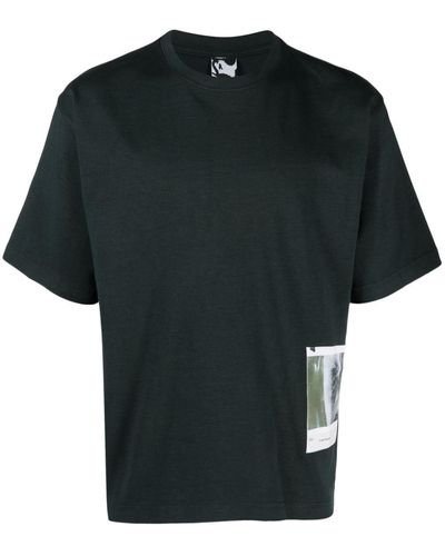 GR10K T-Shirt mit Rundhalsausschnitt - Schwarz