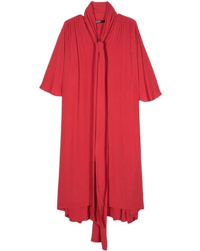 Bimba Y Lola Flutter-sleeves Midi Dress - Red