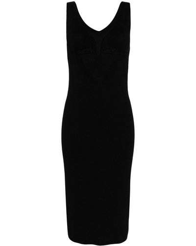 CFCL Open-back Ribbed Dress - Black