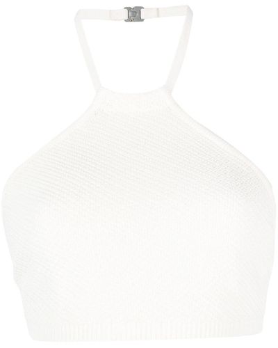 1017 ALYX 9SM Cropped Halterneck Knit Top - White