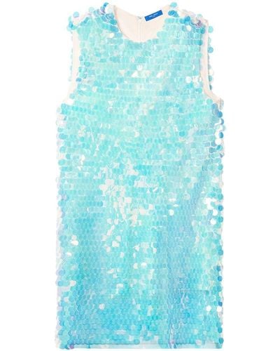 Nina Ricci Kleid mit Pailletten - Blau