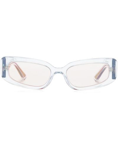 Dolce & Gabbana Dg4445 Rectangle-frame Sunglasses - White