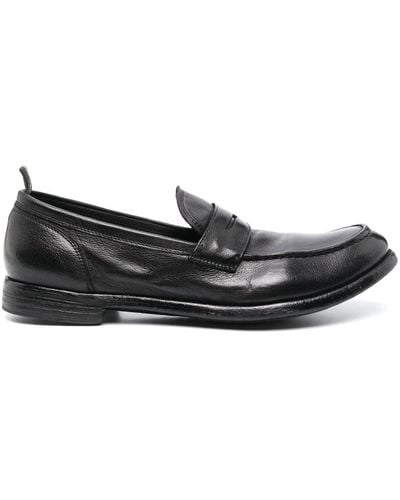 Officine Creative Penny-slot Leather Loafers - Black