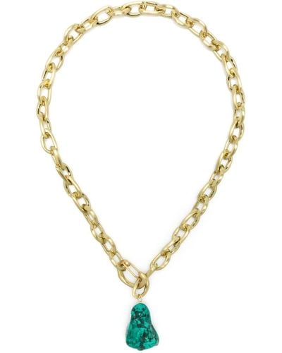 Bimba Y Lola Stone-detail Chain-link Necklace - Metallic