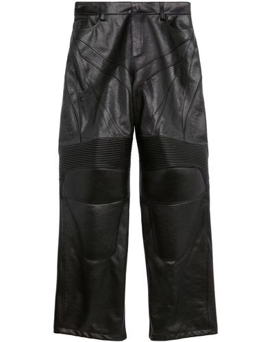 Balenciaga Pantalones holgados con diseño de paneles - Gris